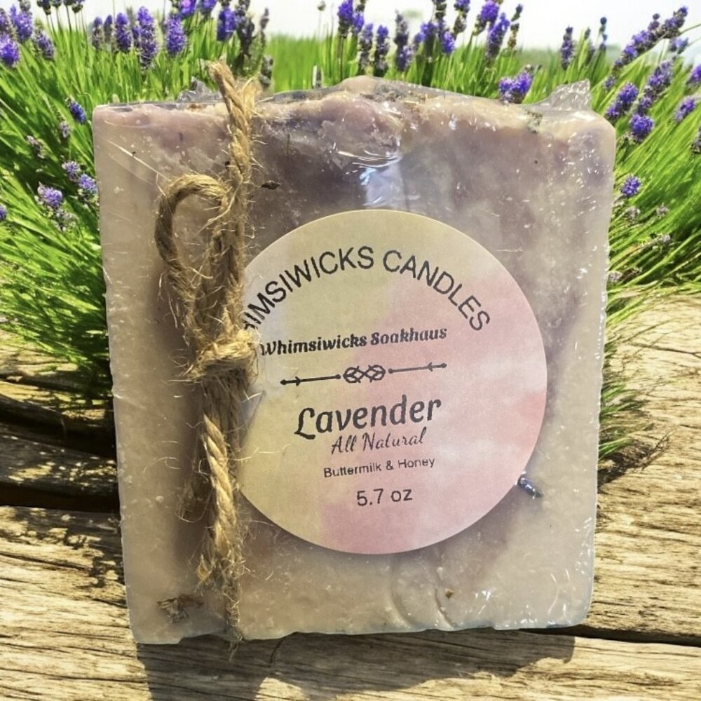 🐝 Handcrafted Cold Press Buttermilk & Honey Soap – Lavender Scented 5.1 oz - Picture 3 of 3